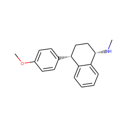 CN[C@H]1CC[C@@H](c2ccc(OC)cc2)c2ccccc21 ZINC000029318515