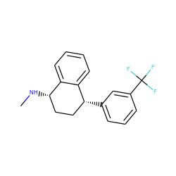 CN[C@H]1CC[C@@H](c2cccc(C(F)(F)F)c2)c2ccccc21 ZINC000029314020