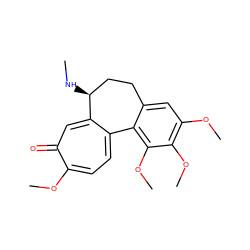 CN[C@H]1CCc2cc(OC)c(OC)c(OC)c2-c2ccc(OC)c(=O)cc21 ZINC000003872132