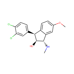 CN[C@H]1c2cc(OC)ccc2[C@H](c2ccc(Cl)c(Cl)c2)[C@@H]1O ZINC000013835650