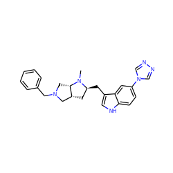 CN1[C@@H](Cc2c[nH]c3ccc(-n4cnnc4)cc23)C[C@@H]2CN(Cc3ccccc3)C[C@@H]21 ZINC000026502328