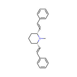 CN1[C@H](/C=C/c2ccccc2)CCC[C@@H]1/C=C/c1ccccc1 ZINC000013671729