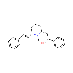 CN1[C@H](/C=C/c2ccccc2)CCC[C@@H]1C[C@@H](O)c1ccccc1 ZINC000034892359