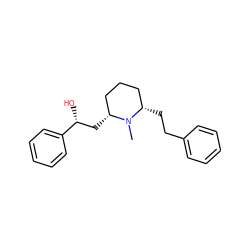 CN1[C@H](C[C@@H](O)c2ccccc2)CCC[C@@H]1CCc1ccccc1 ZINC000033996802