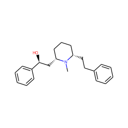 CN1[C@H](C[C@H](O)c2ccccc2)CCC[C@@H]1CCc1ccccc1 ZINC000013800792