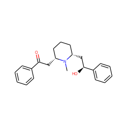 CN1[C@H](CC(=O)c2ccccc2)CCC[C@@H]1C[C@H](O)c1ccccc1 ZINC000000156831