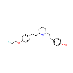 CN1[C@H](CCc2ccc(OCCF)cc2)CCC[C@@H]1CCc1ccc(O)cc1 ZINC000653707149