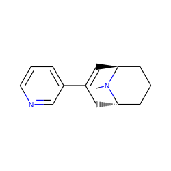 CN1[C@H]2C=C(c3cccnc3)C[C@H]1CCC2 ZINC000101075946