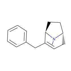 CN1[C@H]2CC=C(Cc3ccccc3)[C@H]1CC2 ZINC000101033040