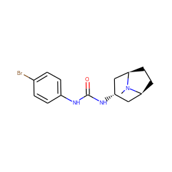 CN1[C@H]2CC[C@@H]1C[C@@H](NC(=O)Nc1ccc(Br)cc1)C2 ZINC000100244165