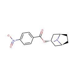 CN1[C@H]2CC[C@@H]1C[C@@H](OC(=O)c1ccc([N+](=O)[O-])cc1)C2 ZINC000103225884