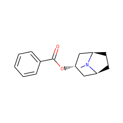 CN1[C@H]2CC[C@@H]1C[C@@H](OC(=O)c1ccccc1)C2 ZINC000100392399