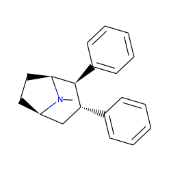 CN1[C@H]2CC[C@@H]1C[C@@H](c1ccccc1)[C@@H]2c1ccccc1 ZINC000027197265