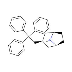 CN1[C@H]2CC[C@@H]1C[C@H](CC(c1ccccc1)(c1ccccc1)c1ccccc1)C2 ZINC000103225834