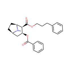 CN1[C@H]2CC[C@@H]1C[C@H](OC(=O)c1ccccc1)[C@@H]2C(=O)OCCCc1ccccc1 ZINC000029207256