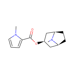 CN1[C@H]2CC[C@@H]1C[C@H](OC(=O)c1cccn1C)C2 ZINC000103235768