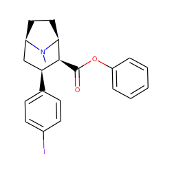 CN1[C@H]2CC[C@@H]1C[C@H](c1ccc(I)cc1)[C@@H]2C(=O)Oc1ccccc1 ZINC000036270923