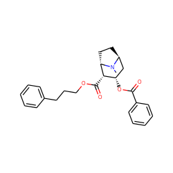 CN1[C@H]2CC[C@H]1[C@@H](C(=O)OCCCc1ccccc1)[C@@H](OC(=O)c1ccccc1)C2 ZINC000100646750