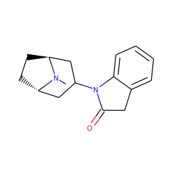 CN1[C@H]2CC[C@H]1CC(N1C(=O)Cc3ccccc31)C2 ZINC000101376167