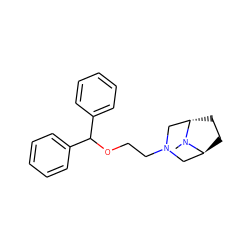 CN1[C@H]2CC[C@H]1CN(CCOC(c1ccccc1)c1ccccc1)C2 ZINC000100870077