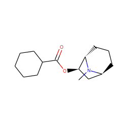 CN1[C@H]2CCC[C@H]1[C@H](OC(=O)C1CCCCC1)C2 ZINC000169370630