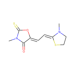 CN1C(=O)/C(=C/C=C2\SCCN2C)OC1=S ZINC000013544301