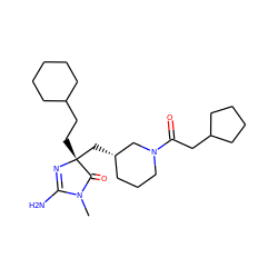 CN1C(=O)[C@@](CCC2CCCCC2)(C[C@H]2CCCN(C(=O)CC3CCCC3)C2)N=C1N ZINC000209332852