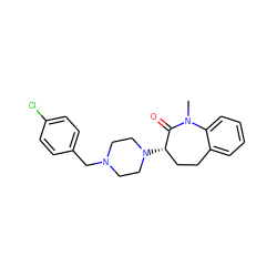 CN1C(=O)[C@@H](N2CCN(Cc3ccc(Cl)cc3)CC2)CCc2ccccc21 ZINC000096299790