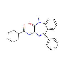 CN1C(=O)[C@@H](NC(=O)C2CCCCC2)N=C(c2ccccc2)c2ccccc21 ZINC000026379806