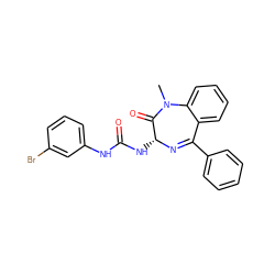 CN1C(=O)[C@@H](NC(=O)Nc2cccc(Br)c2)N=C(c2ccccc2)c2ccccc21 ZINC000013732823