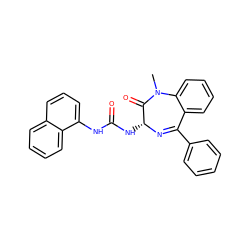 CN1C(=O)[C@@H](NC(=O)Nc2cccc3ccccc23)N=C(c2ccccc2)c2ccccc21 ZINC000013732963