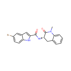 CN1C(=O)[C@@H](NC(=O)c2cc3cc(Br)ccc3[nH]2)Cc2ccccc21 ZINC000013587893