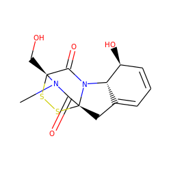 CN1C(=O)[C@]23CC4=CC=C[C@H](O)[C@H]4N2C(=O)[C@@]1(CO)SS3 ZINC000003875454