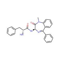 CN1C(=O)[C@H](NC(=O)[C@H](N)Cc2ccccc2)N=C(c2ccccc2)c2ccccc21 ZINC000013606607