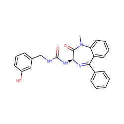 CN1C(=O)[C@H](NC(=O)NCc2cccc(O)c2)N=C(c2ccccc2)c2ccccc21 ZINC000027425816