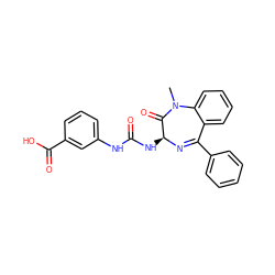 CN1C(=O)[C@H](NC(=O)Nc2cccc(C(=O)O)c2)N=C(c2ccccc2)c2ccccc21 ZINC000003795082