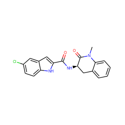 CN1C(=O)[C@H](NC(=O)c2cc3cc(Cl)ccc3[nH]2)Cc2ccccc21 ZINC000013587886