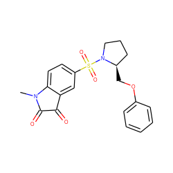 CN1C(=O)C(=O)c2cc(S(=O)(=O)N3CCC[C@H]3COc3ccccc3)ccc21 ZINC000003870526