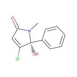 CN1C(=O)C=C(Cl)[C@]1(O)c1ccccc1 ZINC000224821524