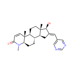 CN1C(=O)C=C[C@]2(C)[C@H]3CC[C@@]4(C)[C@@H](C/C(=C\c5cncnc5)[C@@H]4O)[C@@H]3CC[C@@H]12 ZINC000038459796