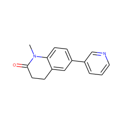 CN1C(=O)CCc2cc(-c3cccnc3)ccc21 ZINC000040834918