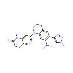 CN1C(=O)CCc2ccc(N3CCCc4cc(-c5cnn(C)c5)c(C(F)F)cc43)cc21 ZINC001772613314