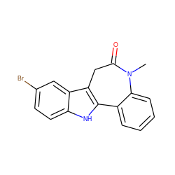 CN1C(=O)Cc2c([nH]c3ccc(Br)cc23)-c2ccccc21 ZINC000013532019