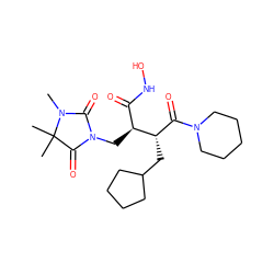 CN1C(=O)N(C[C@@H](C(=O)NO)[C@@H](CC2CCCC2)C(=O)N2CCCCC2)C(=O)C1(C)C ZINC000000836095