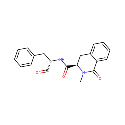 CN1C(=O)c2ccccc2C[C@@H]1C(=O)N[C@H](C=O)Cc1ccccc1 ZINC000013864493