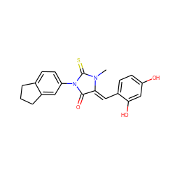 CN1C(=S)N(c2ccc3c(c2)CCC3)C(=O)/C1=C/c1ccc(O)cc1O ZINC000210797681