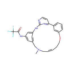 CN1C/C=C/CCOc2cccc(c2)-c2ccnc(n2)Nc2cc(cc(NC(=O)C(F)(F)F)c2)C1 ZINC000073197060