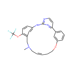 CN1C/C=C/CCOc2cccc(c2)-c2ccnc(n2)Nc2ccc(OC(F)(F)F)c(c2)C1 ZINC000073197571