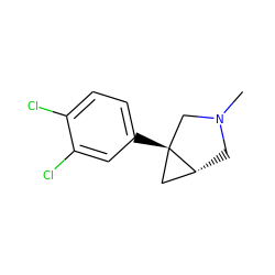 CN1C[C@@H]2C[C@]2(c2ccc(Cl)c(Cl)c2)C1 ZINC000034986879