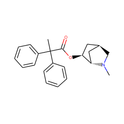 CN1C[C@@H]2C[C@H](OC(=O)C(C)(c3ccccc3)c3ccccc3)[C@@H]1C2 ZINC000100647395